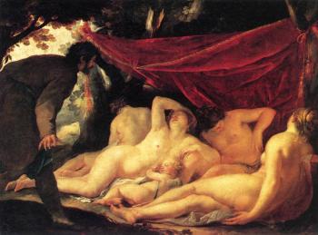 雅尅 佈蘭查德 Venus and the Three Graces Surprised by a Mortal